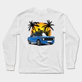 BMW 2002 in City Sunset Long Sleeve T-Shirt